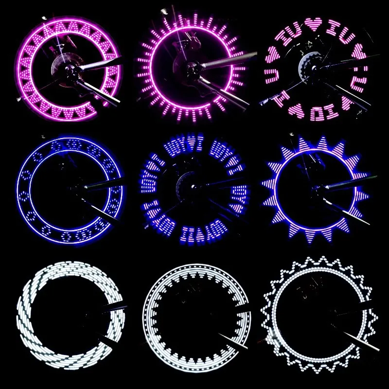 LED Bike Valve Stem Light Waterproof Bicycle Tire Flash Warning Light MTB Road Bike Night Cycling Safety Decor Lamp