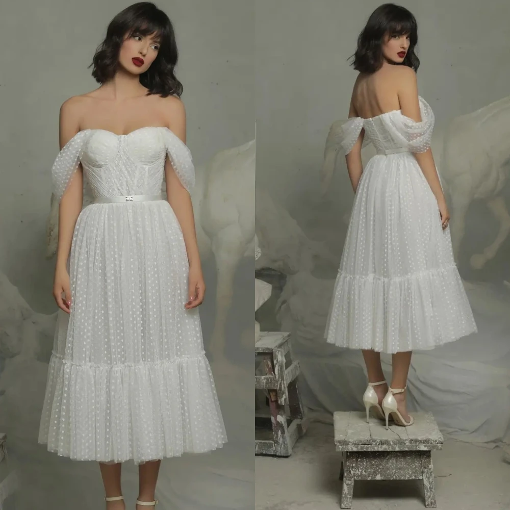 

High Quality Exquisite Off-the-shoulder A-line Draped Tulle Formal Occasion Gown вечернее платье فساتين نسائيه سهره