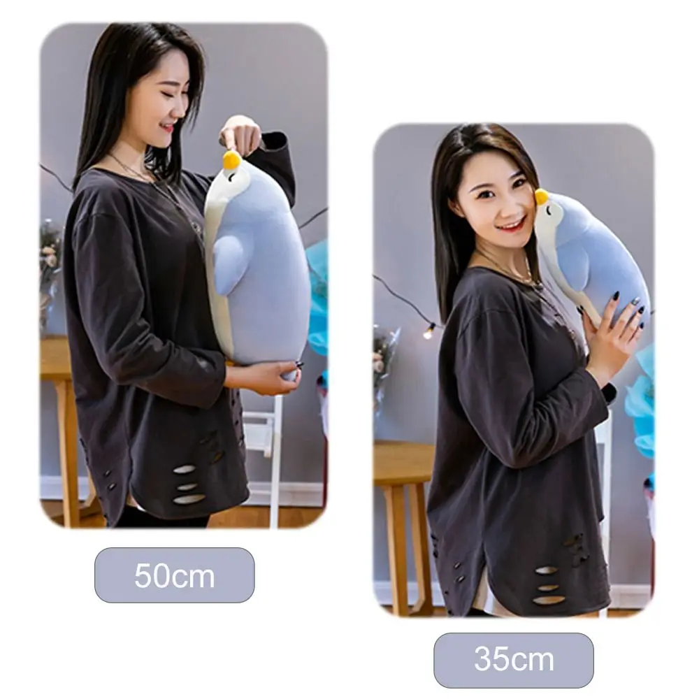 Urocza pluszowa maskotka zwierzę morskie 35/50 cm, poduszka w kształcie pingwina, pluszowa poduszka zwierzę morskie.