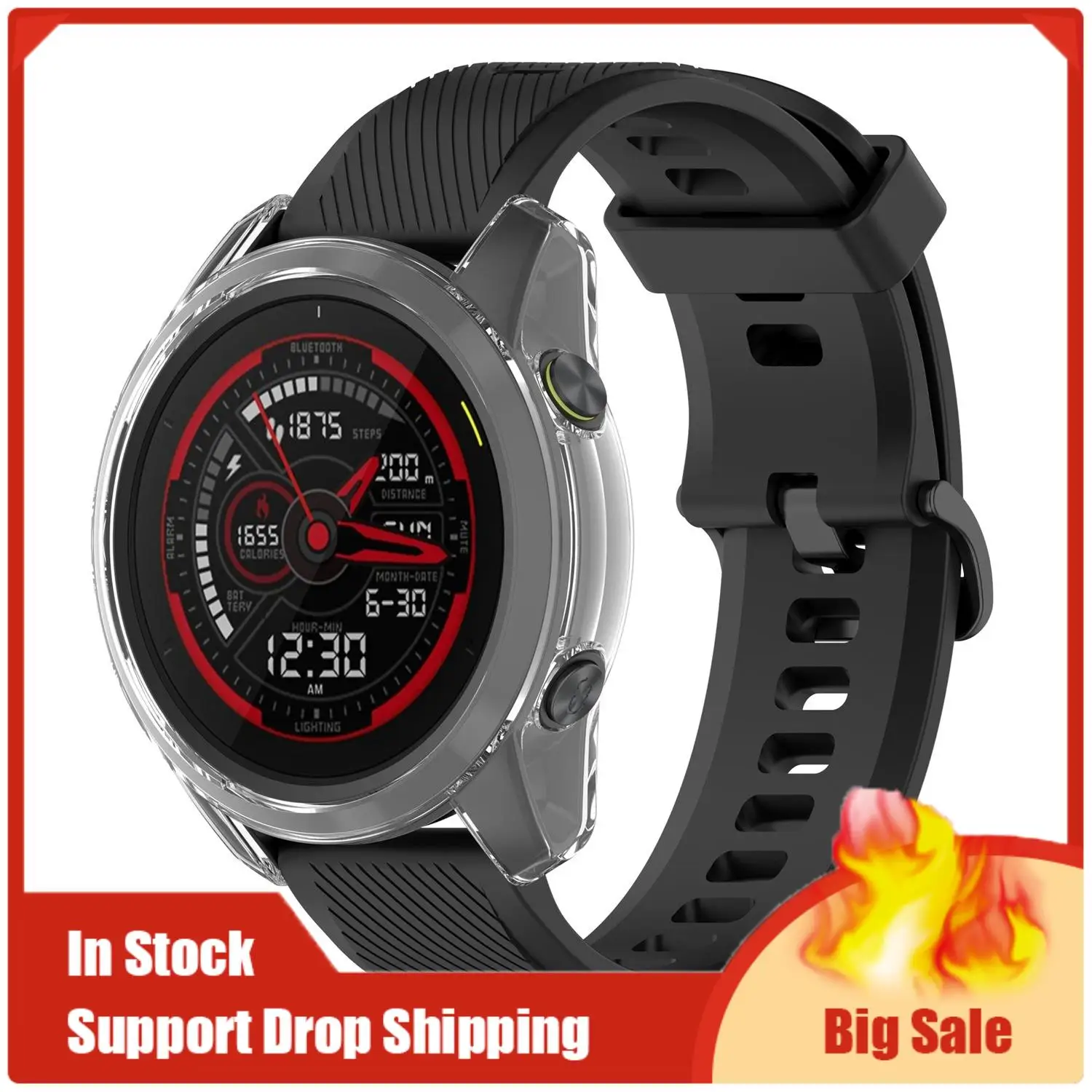 Лучшие предложения Защитный чехол из ТПУ для Garmin Forerunner 745, защитная рамка для часов Garmin Forerunner 745, корпус