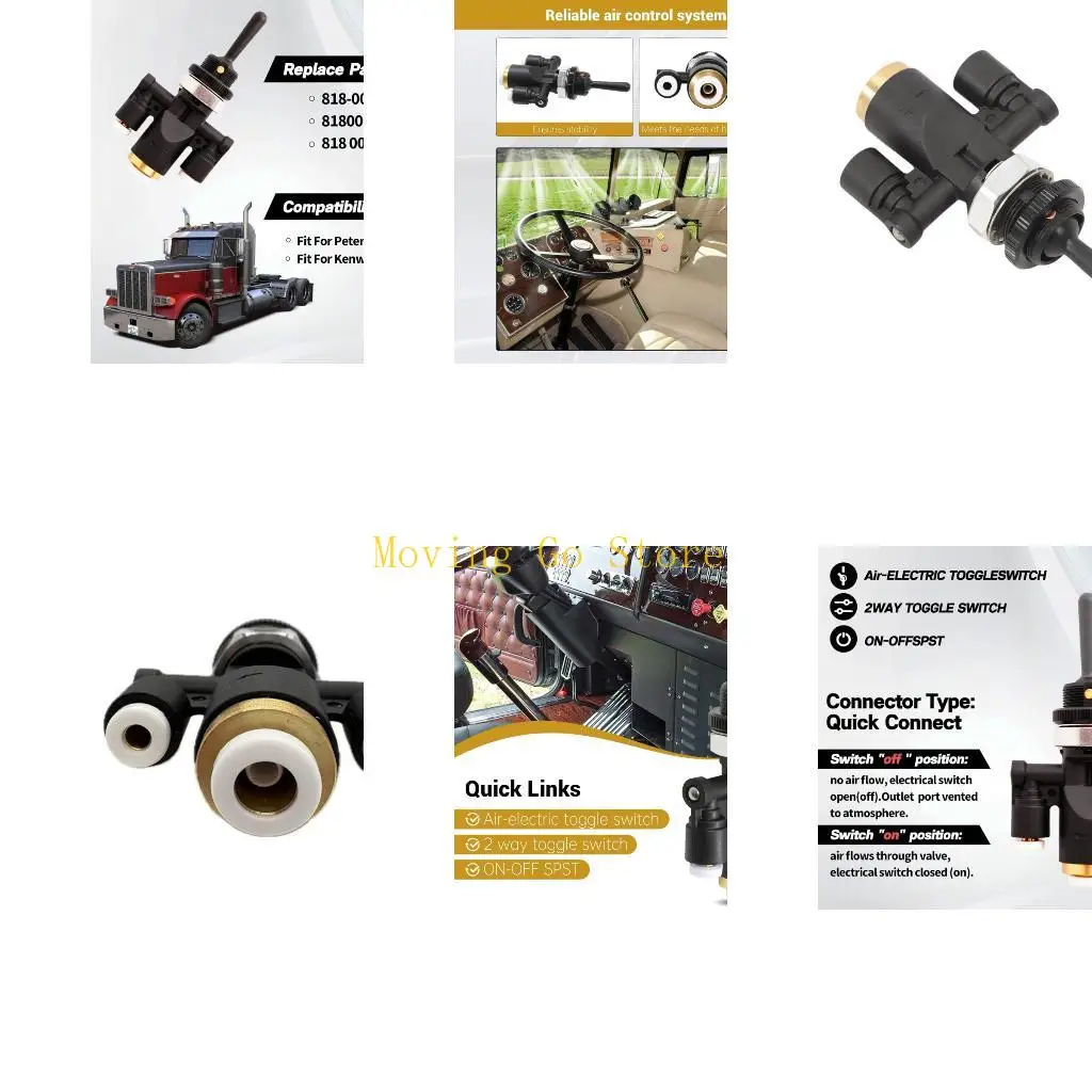 

B5XD Автомобильные электрические переключатели переключатели авиаквартировки Переключатели 1/4 дюйма 818-0007-000 для Peterbilt