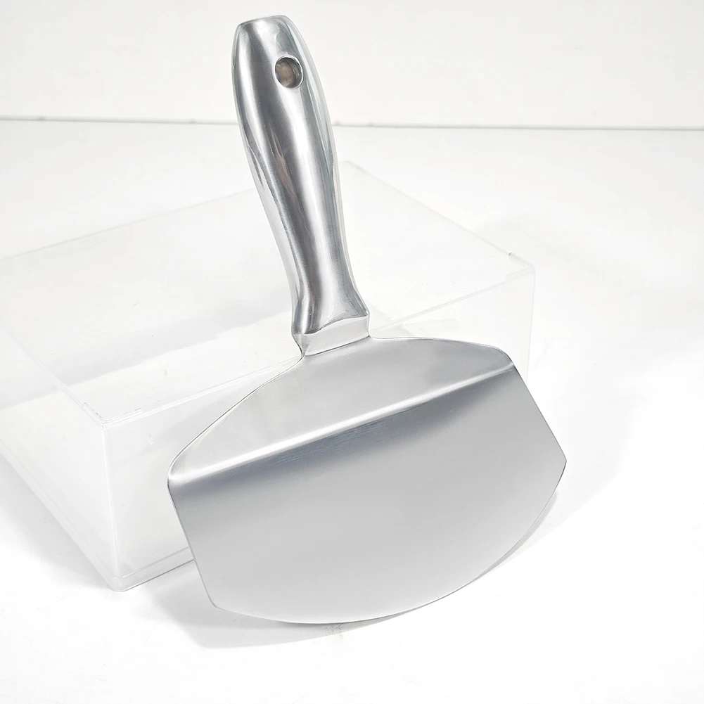 Stainless Steel Bucket Scoop Arc-shape Shovel Putty Scraper Drywall and Plaster Tool for Drywall Finishing