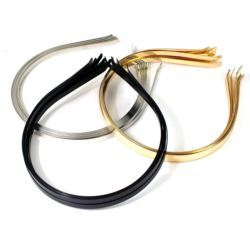 10Pcs Stainless Steel Metal Headband Blanks Unisex Headwear Accessories Head Hoop Base Making Hairbands for Women DIY Jewelry