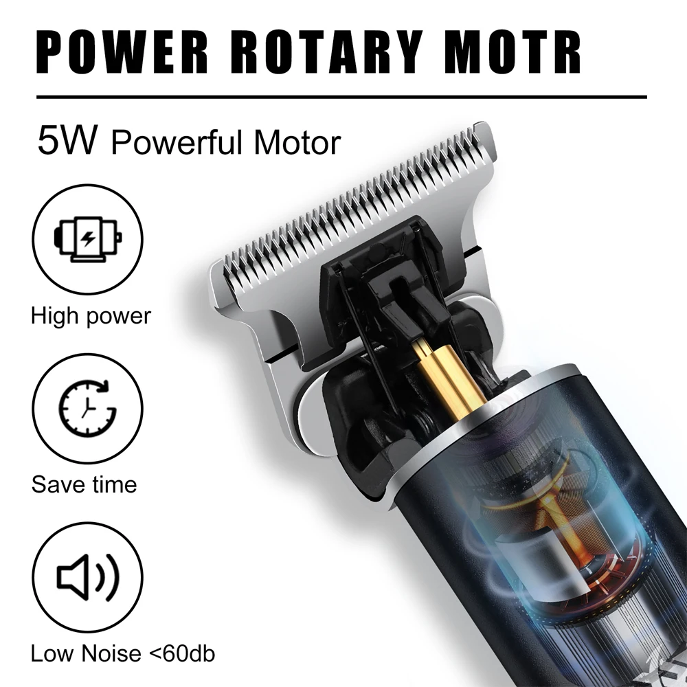 ハイエナバリカンコードレスヘアトリマープロフェッショナルヘアカットマシン電気 9000 rpm ヘアカットクリッパー男性用