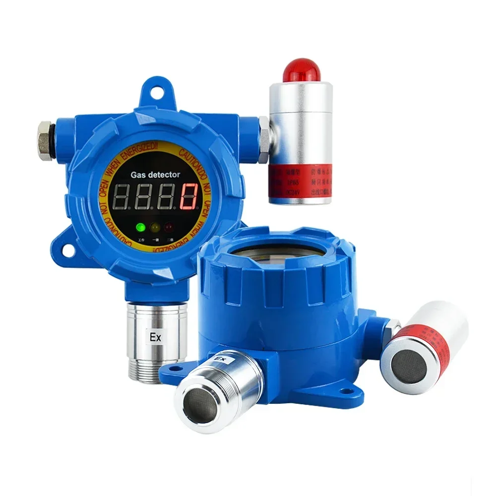 CE ATEX explosion proof fixed CH4 LPG LEL leaking alarm sensor combustible gas leakage alarm detector