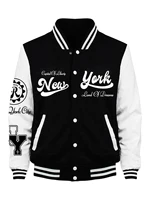 Camiseta de béisbol de la Capital de los sueños de Nueva York para hombre, abrigo suave Retro, chaquetas americanas de moda, Top de lana de otoño para hombre