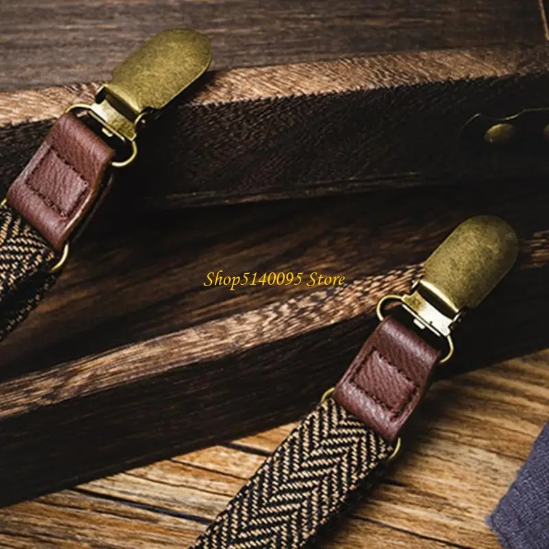 DXAE 3 مشابك للرجال حمالات حزام مطاطي بمشبك قابل للتعديل ومريح يناسب الملابس الرسمية