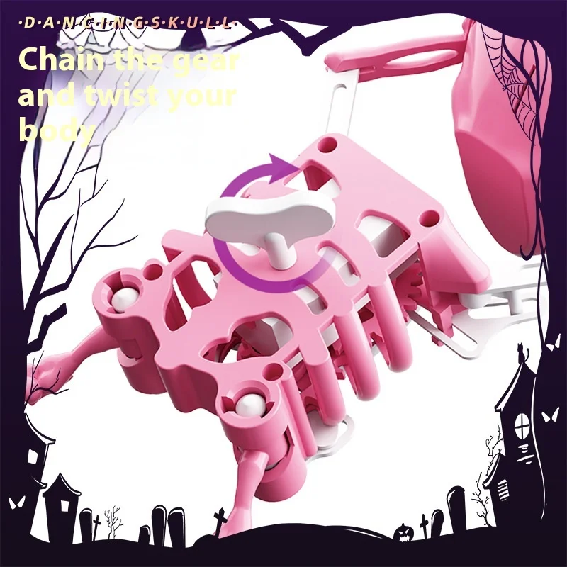 Squelette imprimé en 3D pour personnes dansant, jouet à ressort principal oscillant, nouveauté, petits ornements amusants pour les fêtes d'Internet, tendance des célébrités