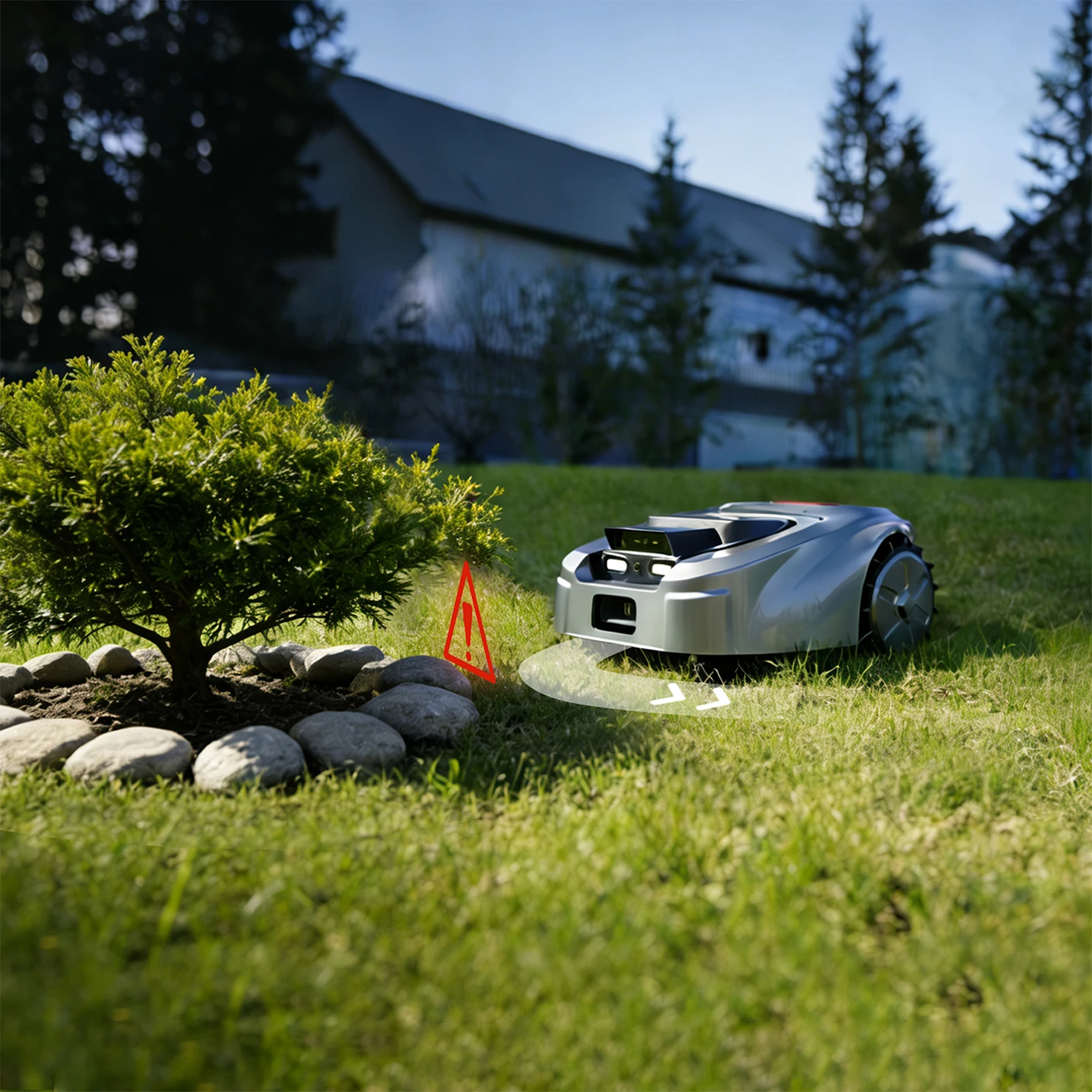 ISWARD GS Wire-Free RTK+AI Vision Robot Lawn Mower:1000㎡, Obstacle Avoidance, 4G/WiFi/Bluetooth App, GPS Anti-Theft