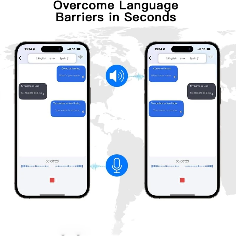 UYUXIO Real Time AI Vertaling Oordopjes met 144 Talen OWS Open Oor Vertalen Oortelefoon met LCD Scherm Oordopjes Hoofdtelefoon
