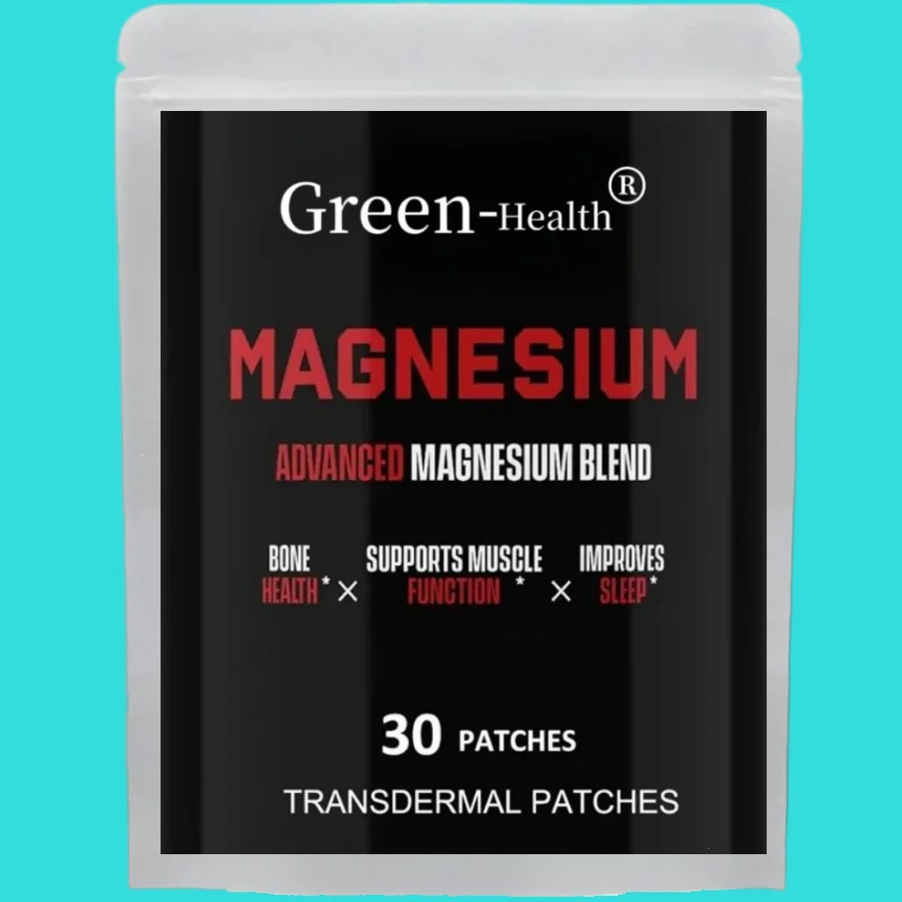 30 Patches Magnesium Complex Transdermal Patches for Muscle Recovery & Relaxation, Heart, Bone Support