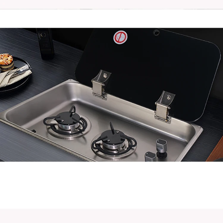 High Quality Stainless Steel RV caravan Gas Stove Motorhome Gas Cooktop With 2 burner
