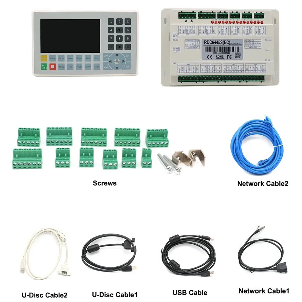 QDHWOEL Ruida controlador RDC6445G RDC6445S sistema de Control láser CO2 para máquina de grabado de corte láser actualización RDC6442 RDC6442G