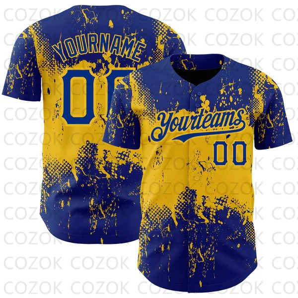 Custom Rode Honkbal Jersey Heren En Vrouwen Sectie Shirt 3d Bedrukt Shirt Casual Team Shirts Hiphop Unisex Tops