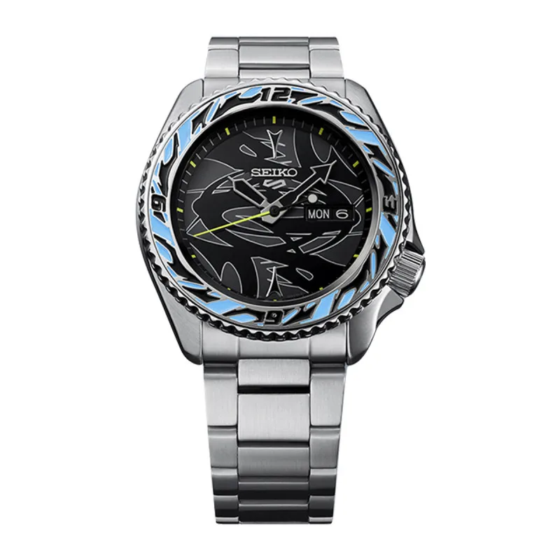 SEIKO 5 SRPG65K1 Fashion Couple Wristwatch Automatic Mechanical Stainless Steel Luminous Calendar Business Sports Watch