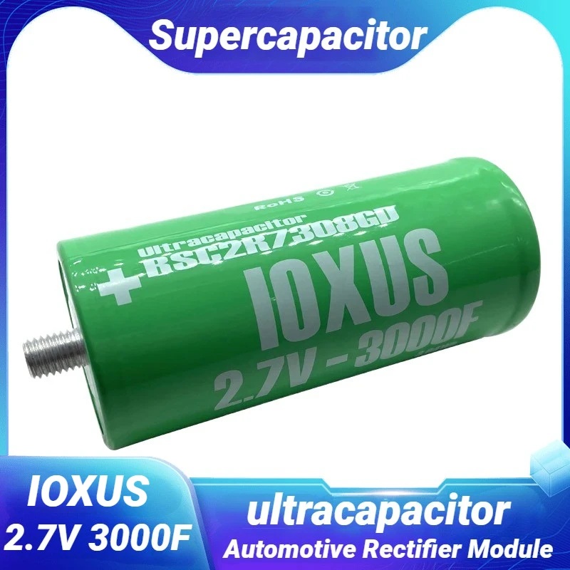 

1PCS 10XUS Supercapacitor 2.7V3000F Super Farad Capacitor Large Current Ultracapcaitor Can Series Connection 16V500F*6 Module