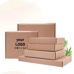 10 pieces of kraft paper airplane box, express inner clothes storage box, express packaging box, hard cardboard packaging box