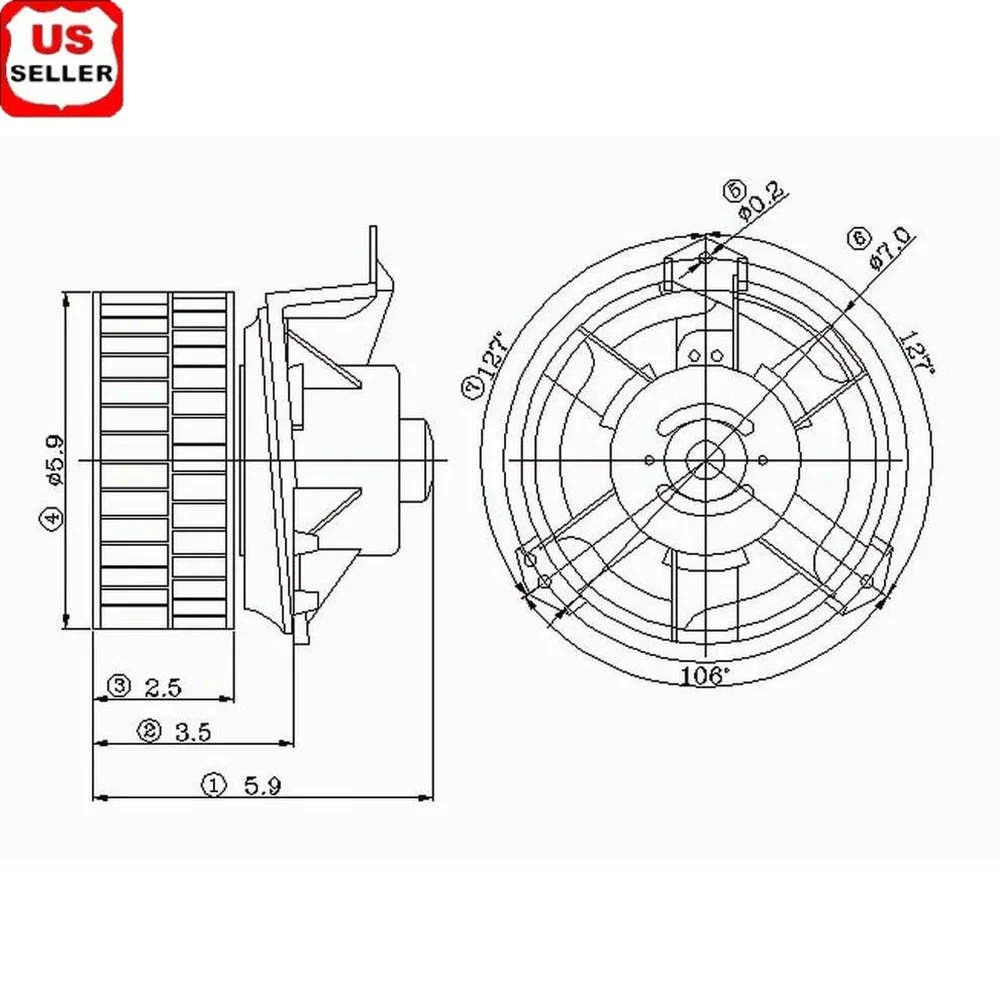 

HVAC Blower Motor Compatible with 2001-2007 Dodge Grand Caravan Chrysler Town Country Pacifica Replacement Part
