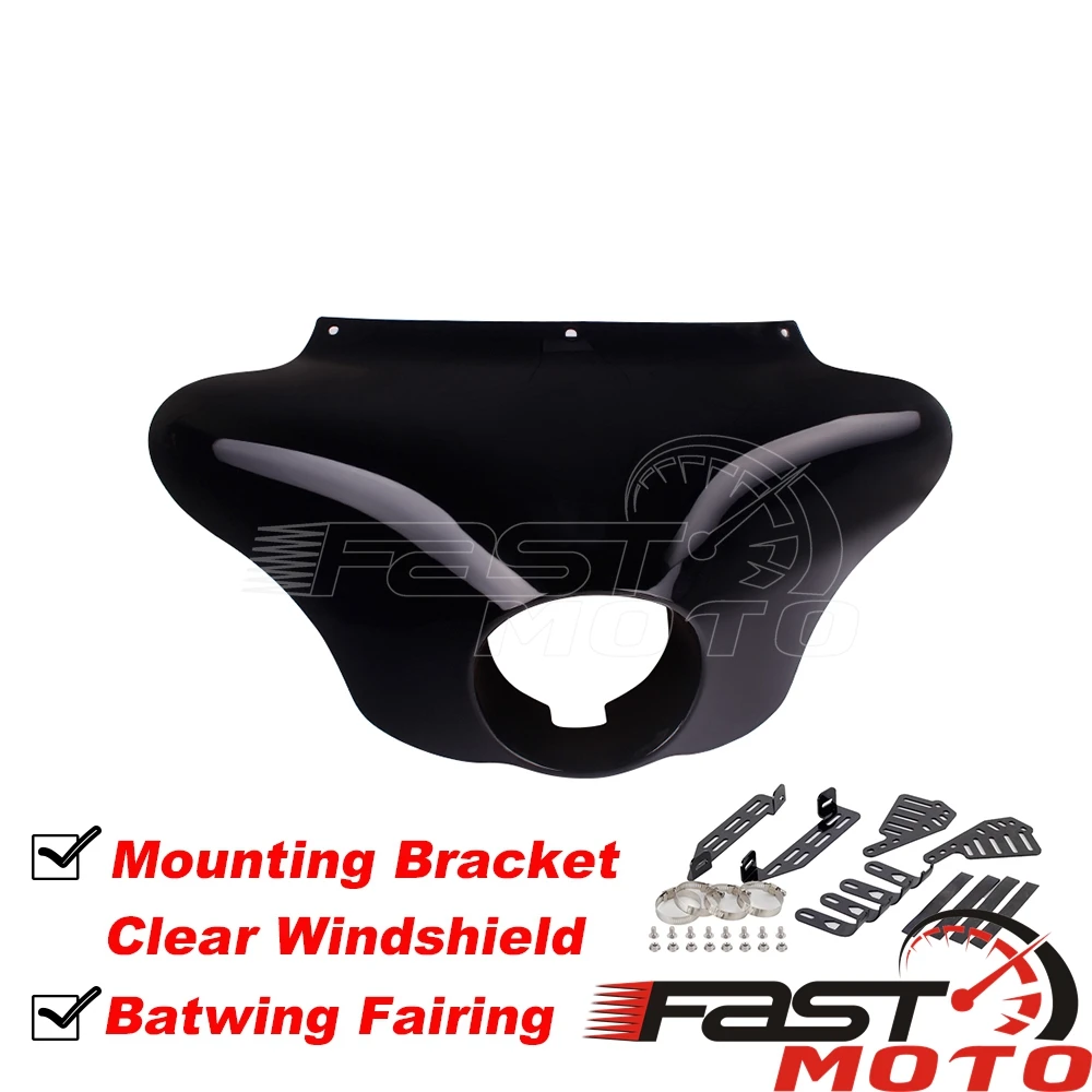 Voor Harley Sportster Custom Classic Batwing Koplamp Kuip Front Outer Cowl Protector Cover voor XL 883 1200 48 72 750 XL883N