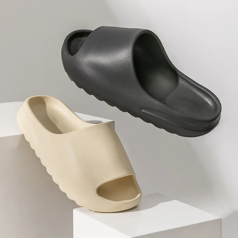 Summer Women Slippers Men Sandals Casual Beach Shoes Soft Bottom Slides Thick Platform EVA Anti-Slip Home Slippers image 5