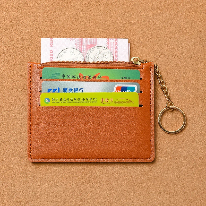 

Сумка для карт унисекс, компактный держатель для кредитных карт с несколькими слотами, брелок для ключей, кошелек, студенческий держатель для удостоверений личности, кошелек для монет, кошелек для монет, сумка для монет