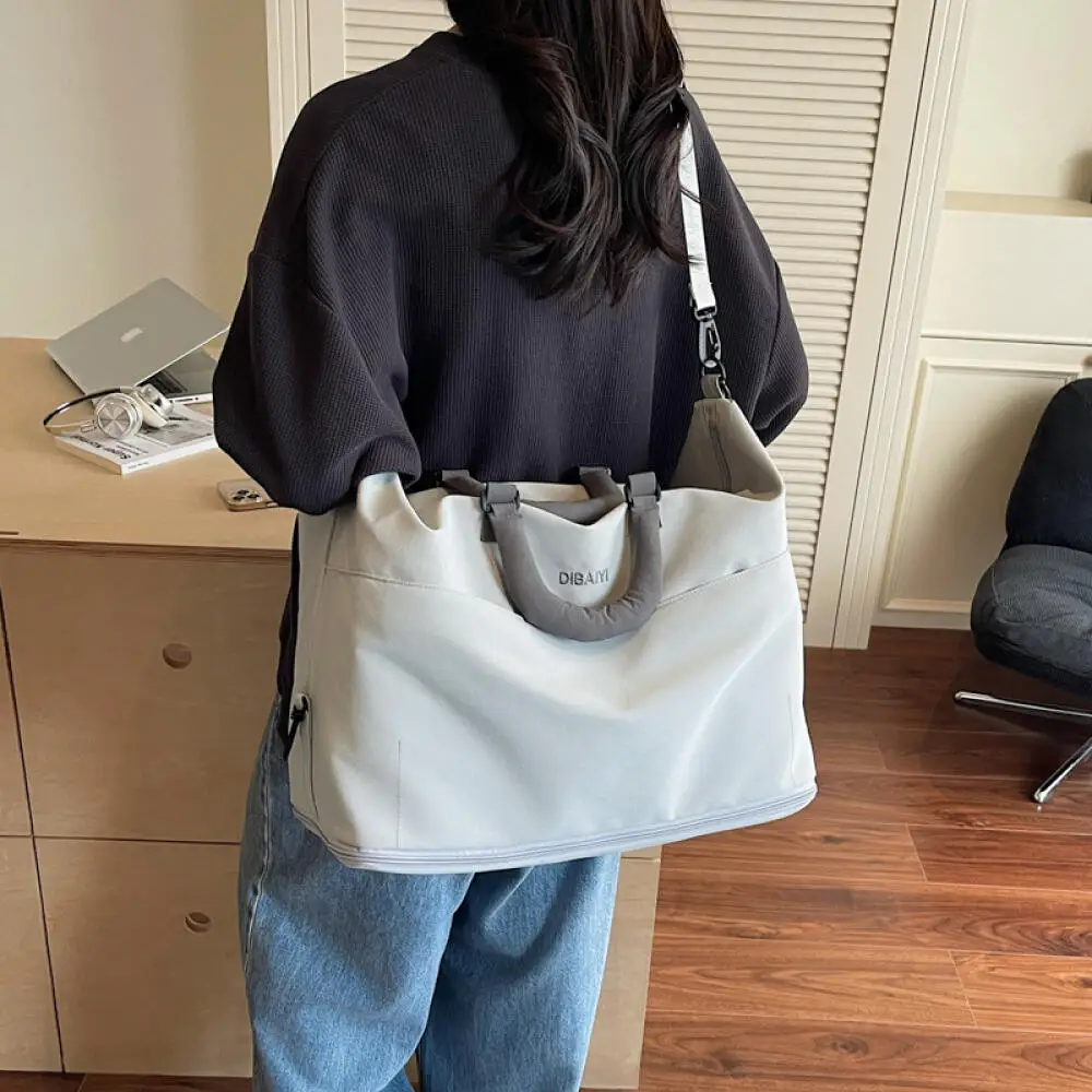 فتاة الموضة حقيبة سفر الأمتعة طالب عادية رياضية سعة كبيرة متعددة الوظائف اللياقة البدنية يده حقيبة تخزين كروسبودي جديد #3