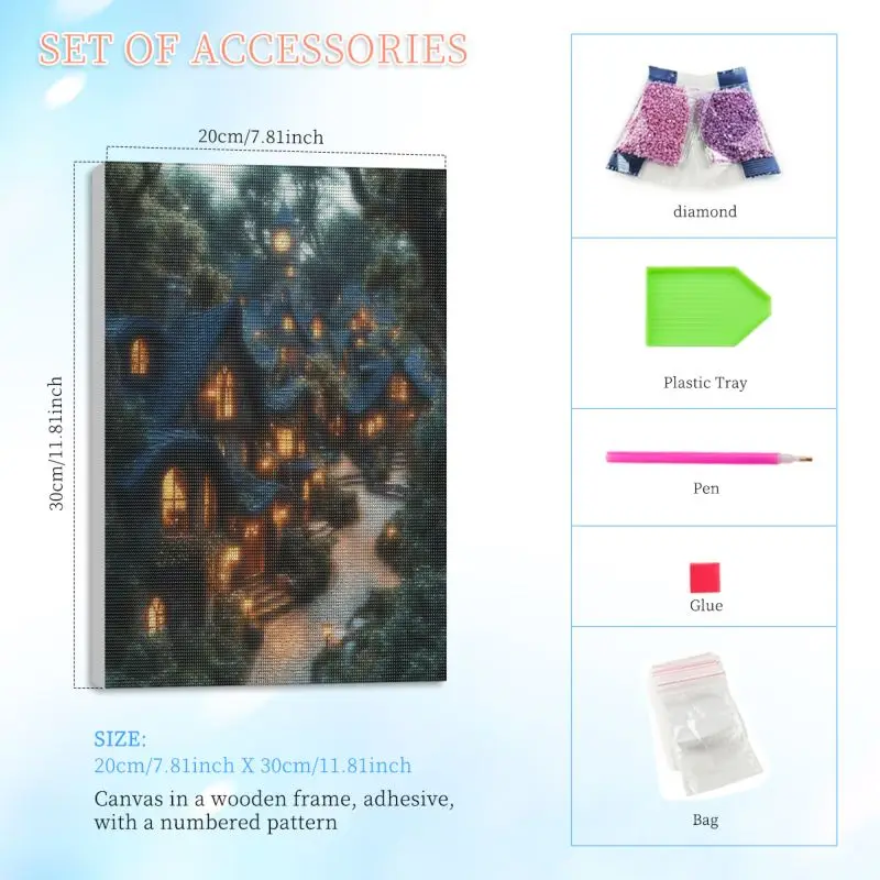 RUOPOTY ชุดภาพวาดเพชร 5 มิติ ส - Art Craft Adult บทวิจารณ์และราคา