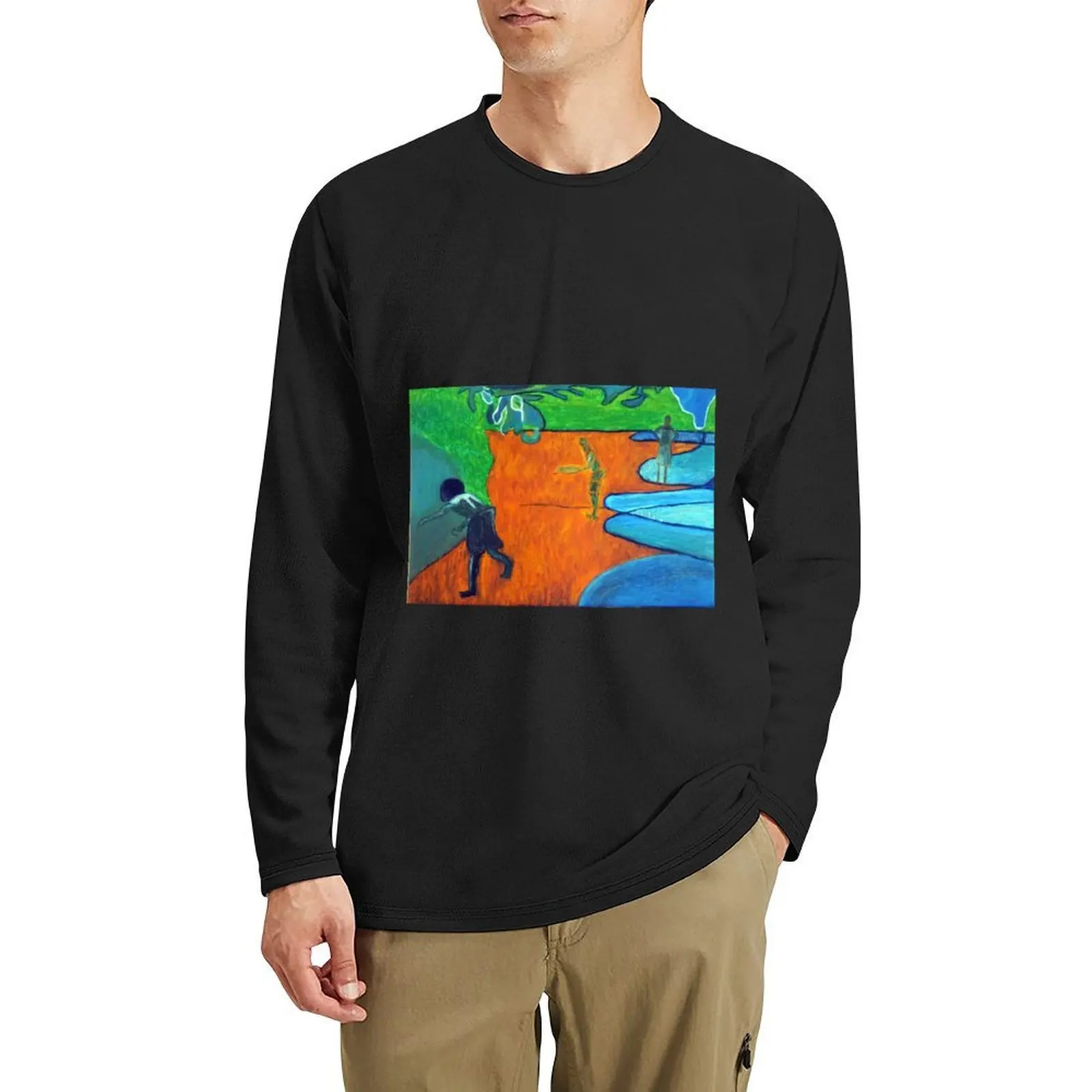 

peter doig Long T-Shirt Oversized t-shirt aesthetic clothes Tee shirt sweat shirts mens t shirt graphic