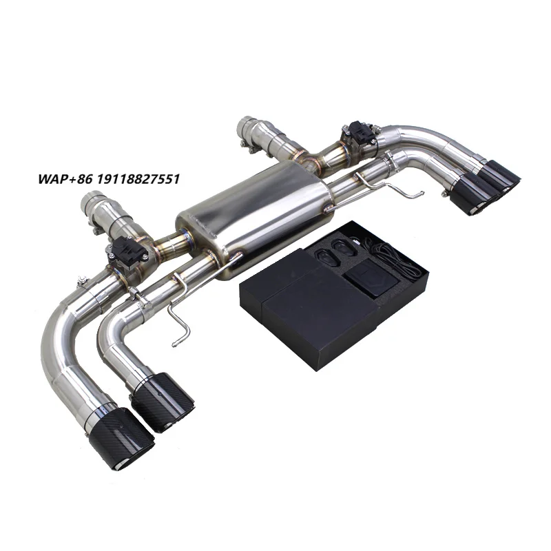 

OEM SS304 Axle Exhaust Pipe for M550 M550i G30 N63 4.4TT 2019-2025 Racing Sport Car Exhaust Catback System With Carbon Tips