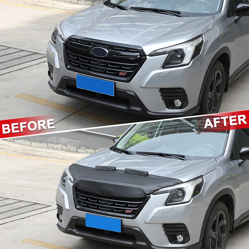 For Subaru Forester 2019-2024 Car Front Bonnet Hood Bra Hood Sand And Stone Deflector Protection Cover Car Accessories