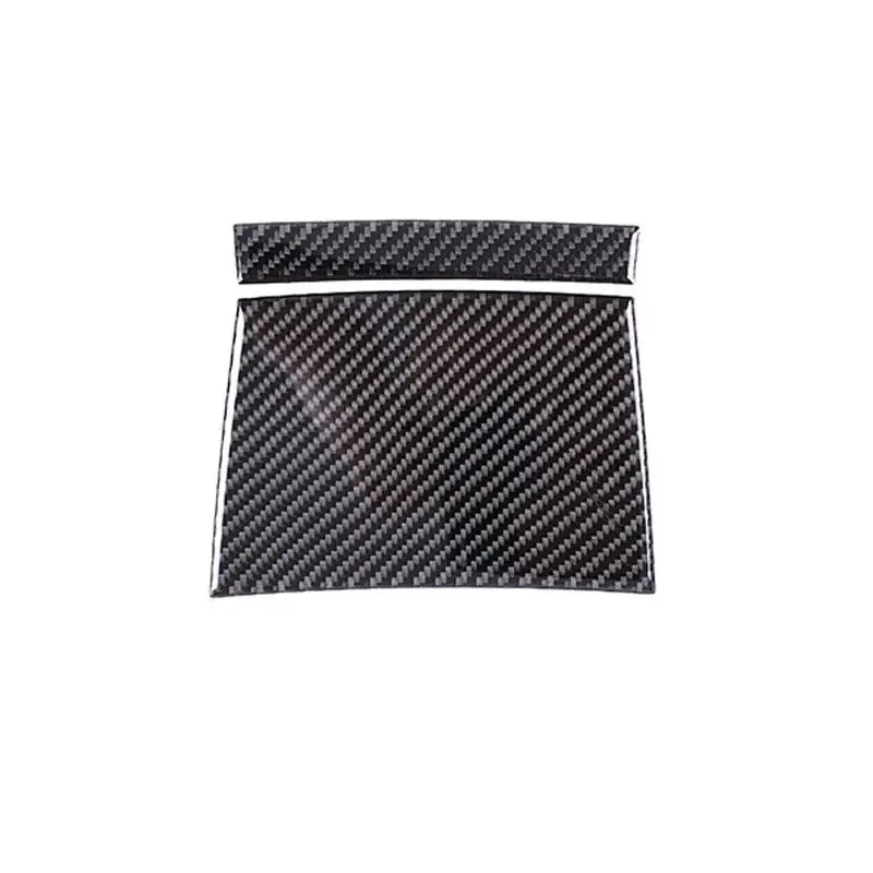 For BMW X3 E83 2004 2005 2006 2007 2008 2009 2010 2pcs Soft Carbon Fiber Car Accessories Center Armrest Box Back Cover Trim