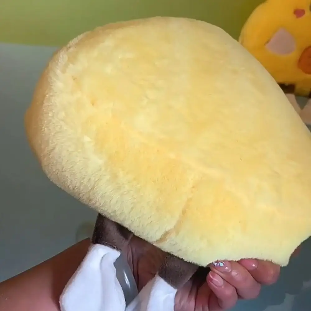 Starry Eyes Simulation Cheese Plush Toys Triangle with Foot Cartoon Cheese Stuffed Dolls Soft Food Simulation Cheese Plush Toy