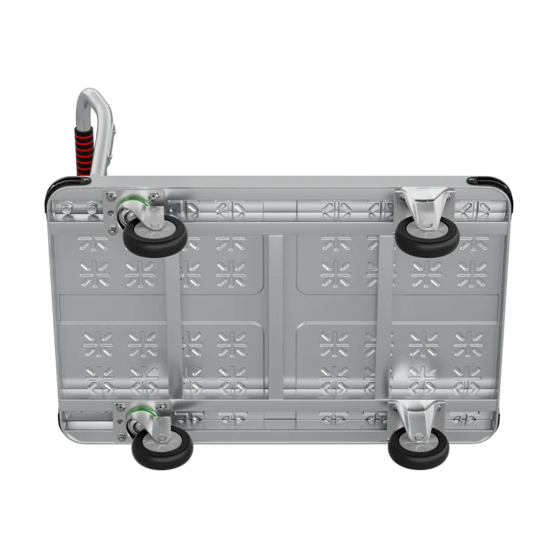 custom.Verified Suppliers 304 Stainless Steel Frame Foldable Handle Foldable Vendor Cart Hand Trolley Large Wheel Cart Shopp