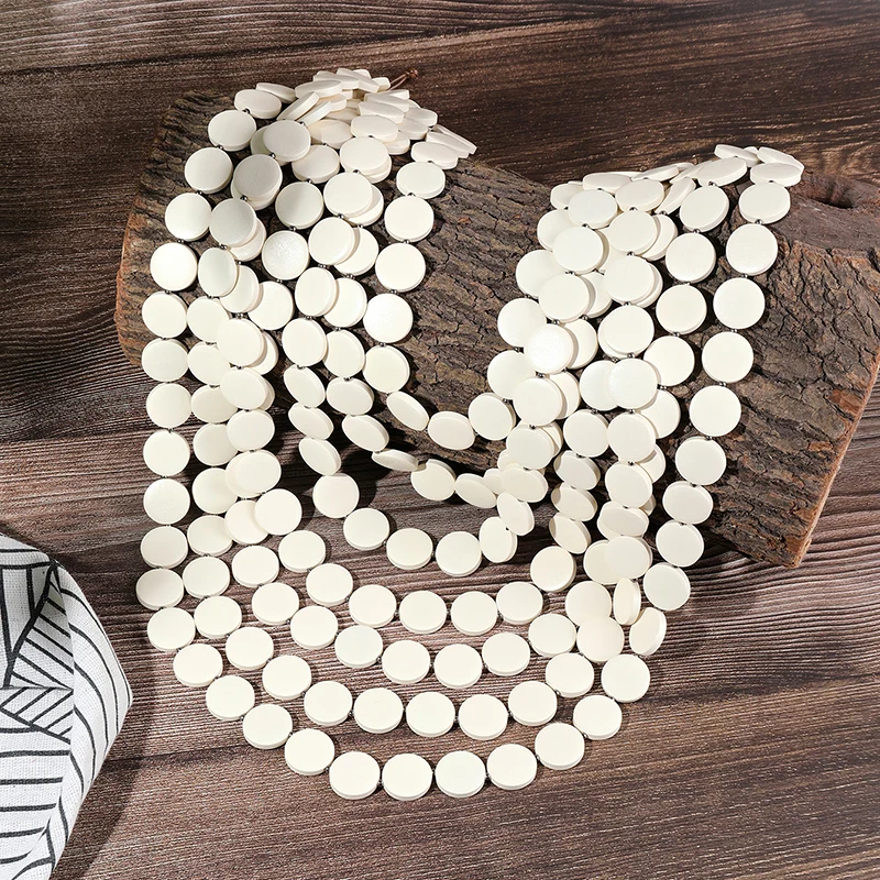 New 1pcs 7 Layer Multi-color Necklace Women Wooden Chips African Choker Necklace For Women Party Wedding Dress Jewelry Gifts