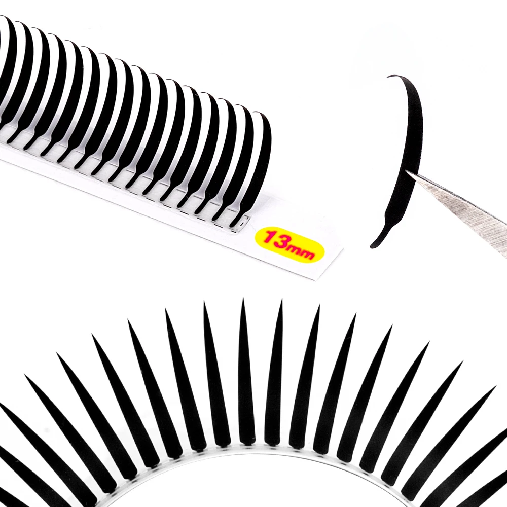 TDANCE Neuer Trend: Solide, dünne Anime-Wimpern, Dicke 0,07 mm, Comic-Wimpern, Einzelwimpern, natürlich, C- und D-Biegung, 0,10 mm, Wimpernverlängerungen – Detail 3