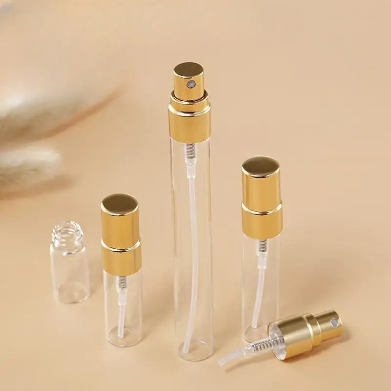 50 stücke 100 stücke 5 ml 10 ml 15 ml Tragbare Leere Kosmetik Fall Reise Spray Glas Flasche Parfüm für Geschenk Probe Flasche Parfum Make-Up