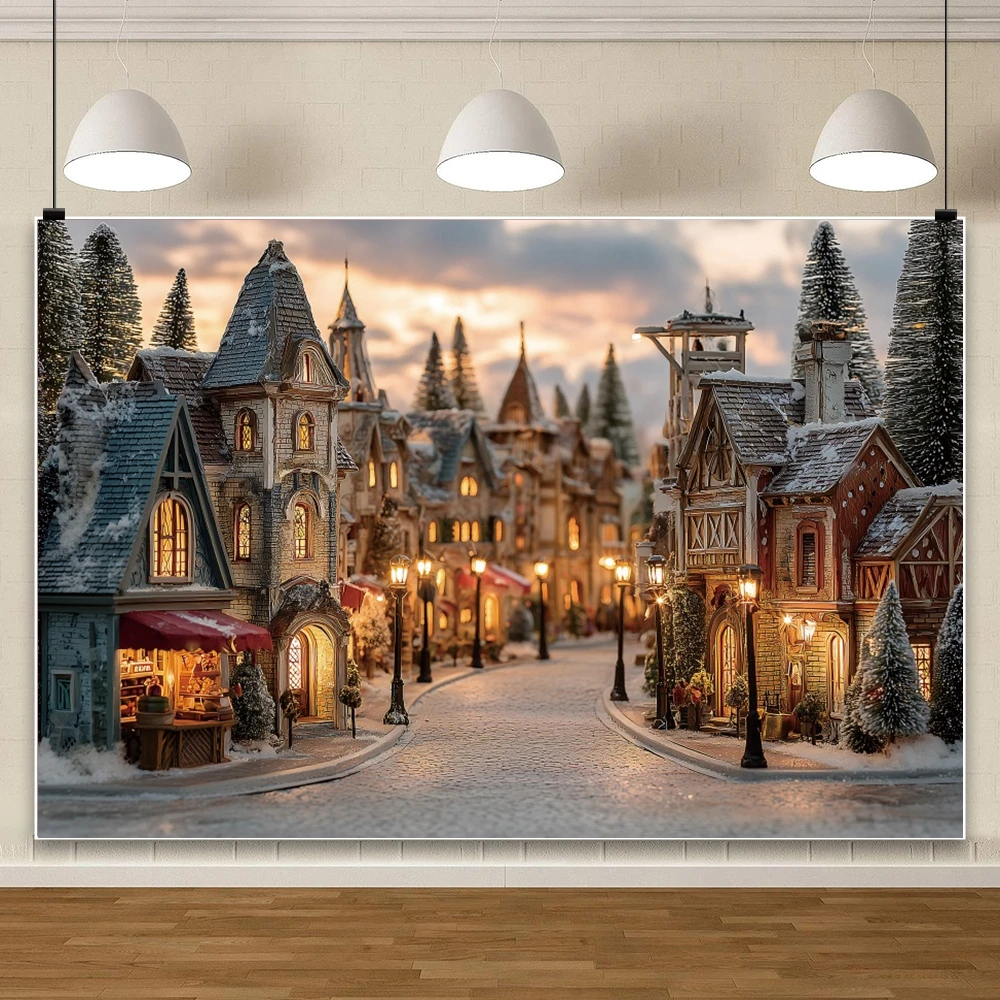 クリスマスデコレーションヴィンテージトレイン中庭背景ツリーラ - Vintage Photography Lighting のレビューと価格
