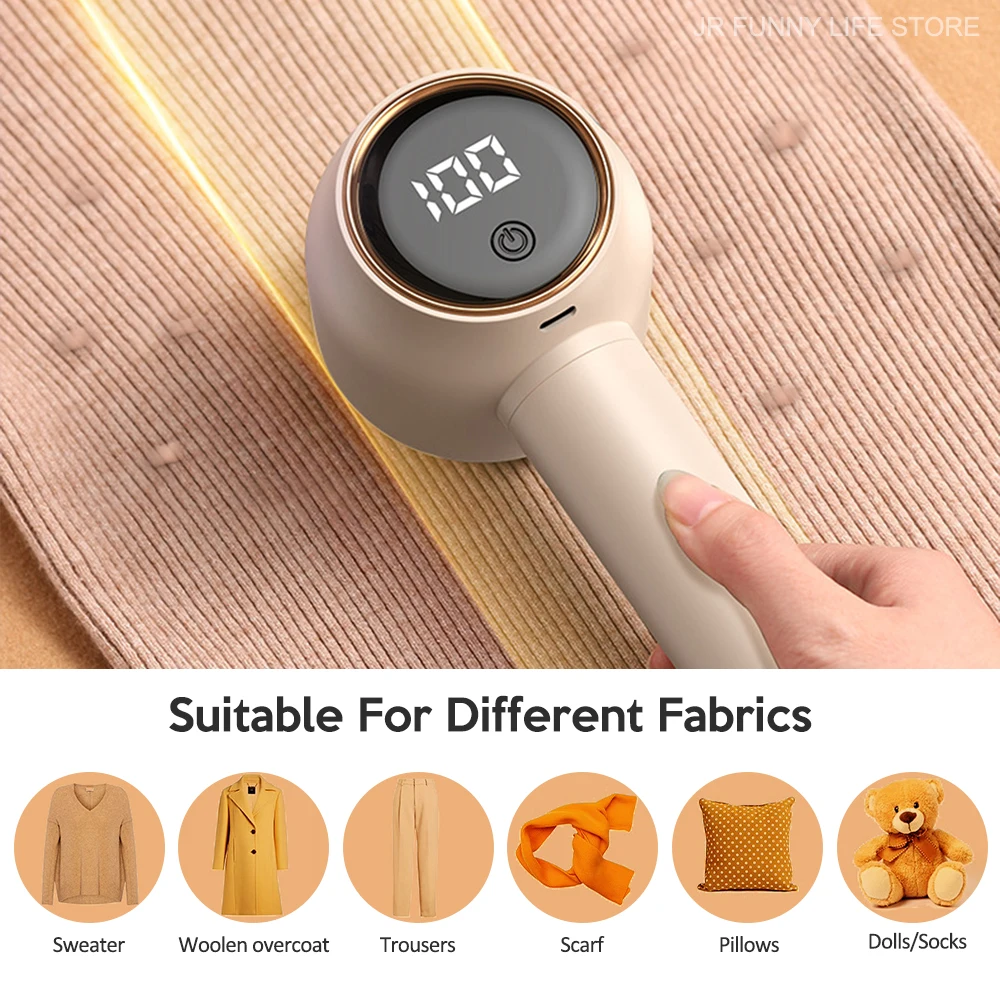 Electric Lint Remover For Clothing Type-c Rechargeable Fabric Shaver Smart display Pellet Fluff Removers