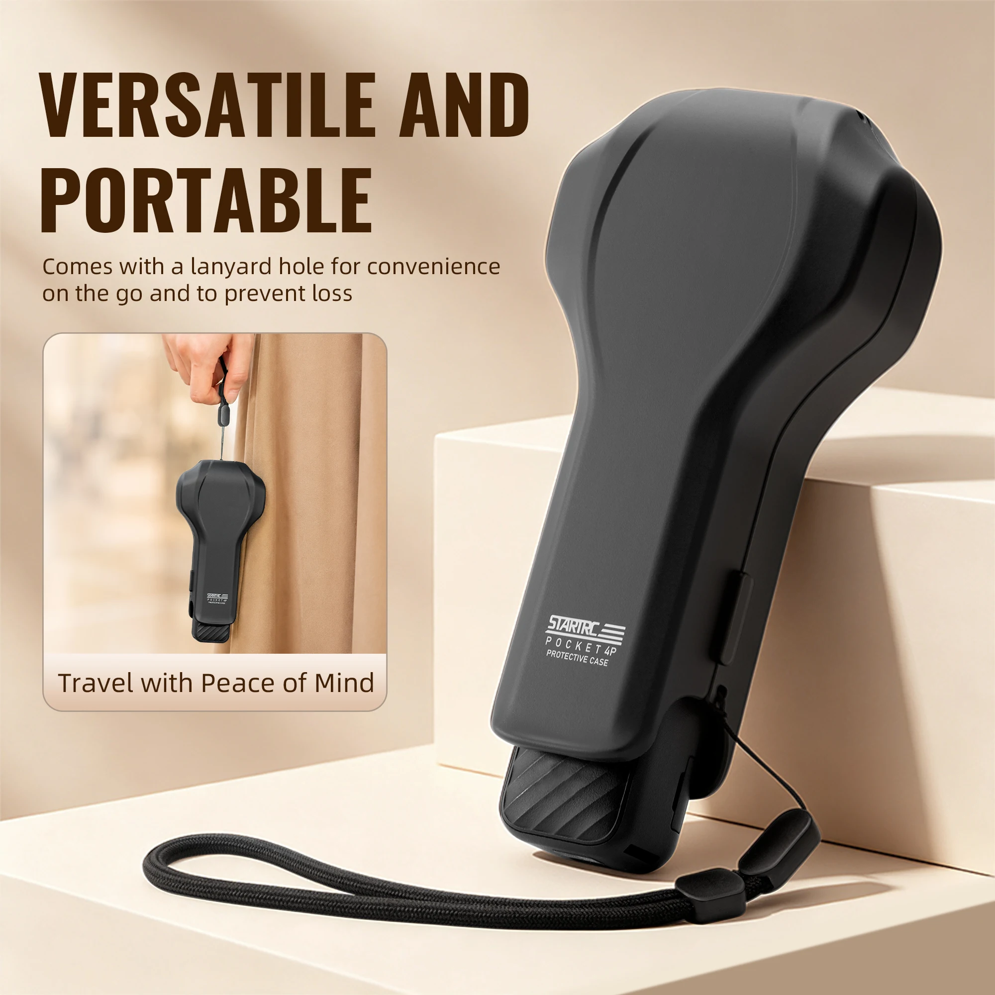 STARTRC Double-Sided Flip Protective Case for DJI OSMO Pocket 4P Built-in Lens Gimbal Cover Camera Case Shockproof Accessories