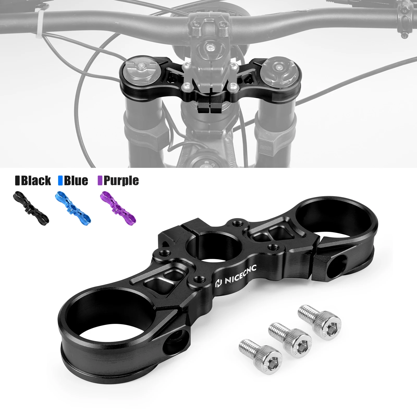

NICECNC For Surron Light Bee X Upper Triple Clamp Top Link Plate Bracket Aluminum For Sur-Ron Light Bee S Electric Dirt Bike
