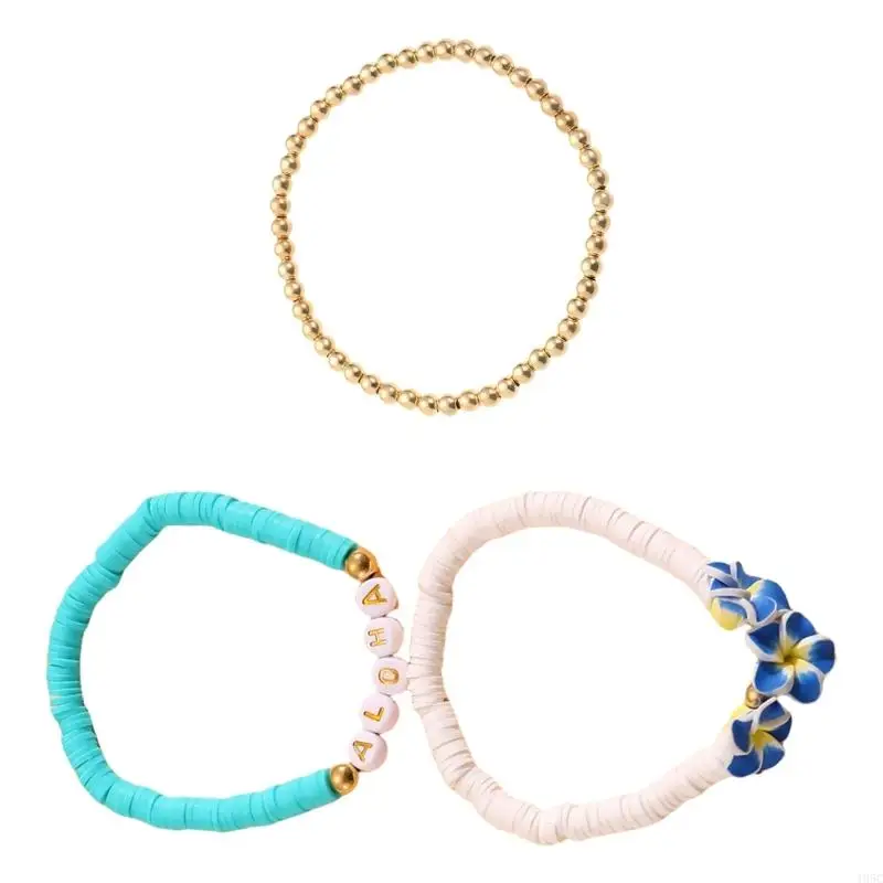 195C Stylish Colorful Polyer Clay Ocean Inspired Bracelet for Trendy Women and Students Seek Fashionable Elegant Styles