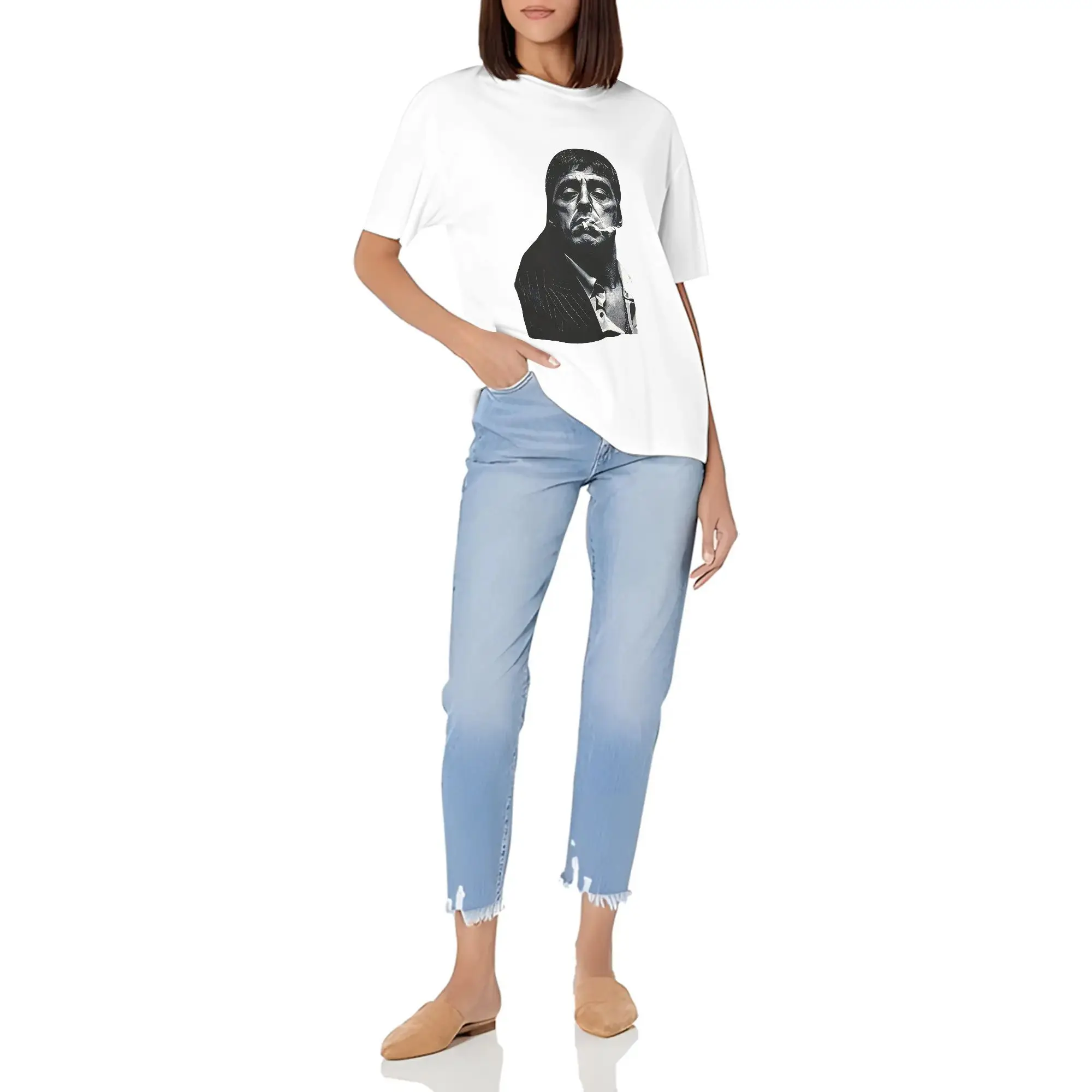 Tony Donnie Brasco Movie Print T Shirt   Collectible Iconic Look For  Gifts Breathable Round Neck Tee Suitable For Daily Wear
