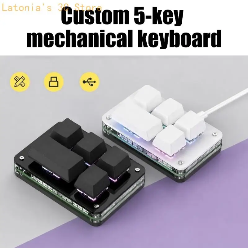 Light Effect Mechanical Keypad with USB Input for Daily Office Editing Control X3UB