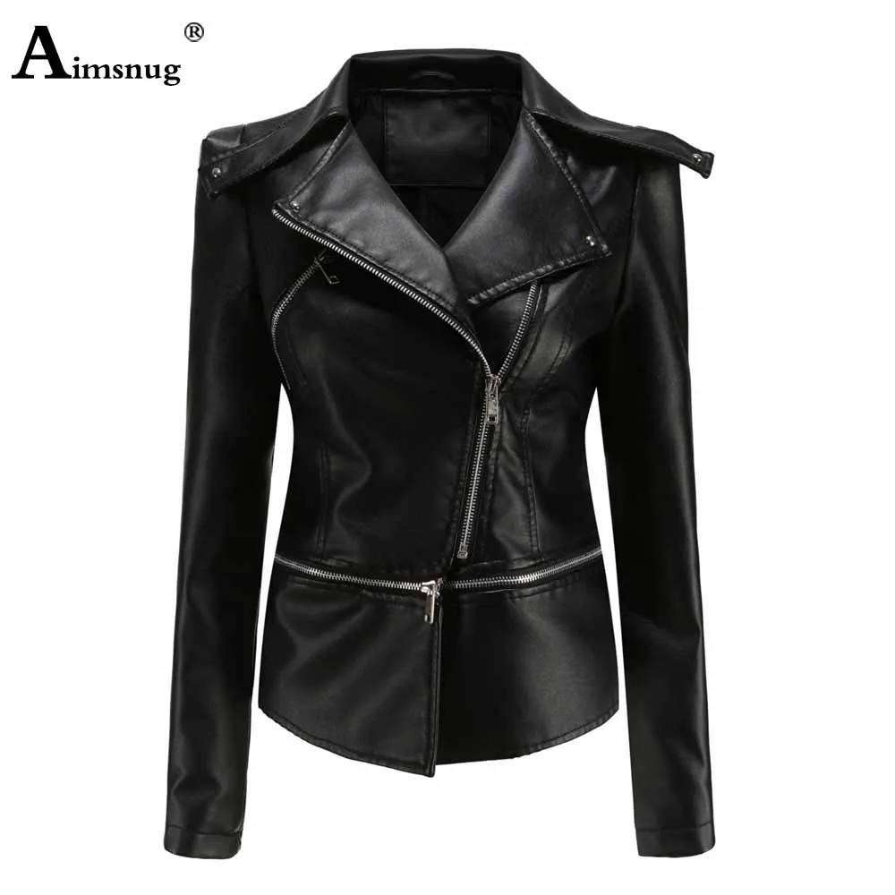 Apricot Faux PU Leather Jacket Women\'s Suede Coat Sexy Tunic Outerwear Zipper Motorcycle Coat 2023 Autumn Fashion Biker Jackets