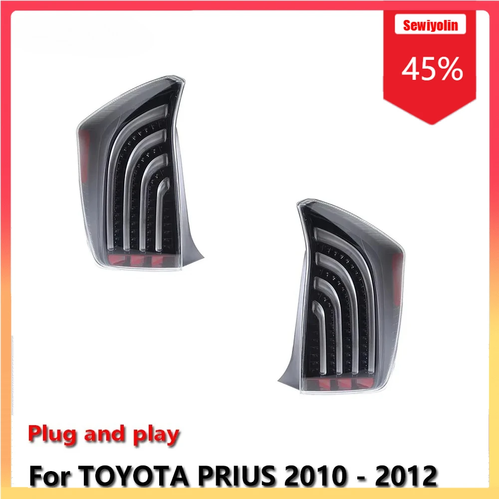 

Автомобильный светодиодный задний фонарь, автомобильные детали для Toyota PRIUS 2010-2012, авто противотуманные фары DRL, стоп-сигнал поворота Plug and Play