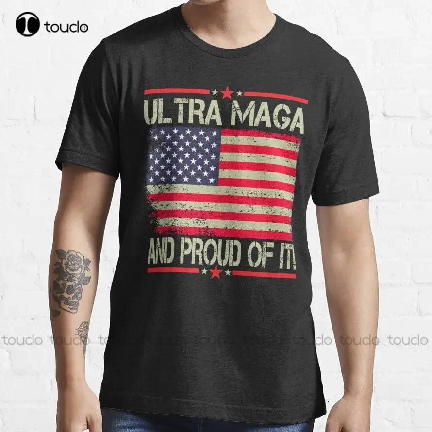 Vintage Ultra Maga And Proud Of It Trending T-Shirt Black Tshirt Cotton Outdoor Simple Vintage Casual Tee Shirts Xs-5Xl Unisex