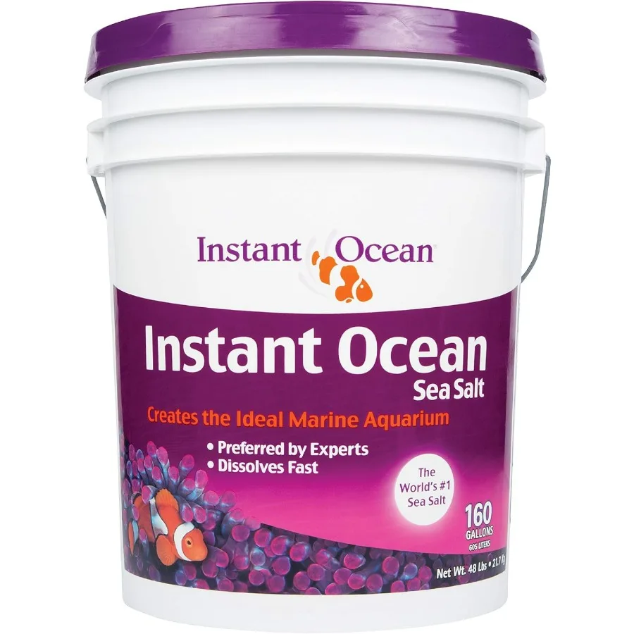 

Instant Ocean Sea Salt (160 gal) EXTRA TRACE ELEMENTS: Provides vital nutrients. Neutralizes traces of heavy metals found in tap