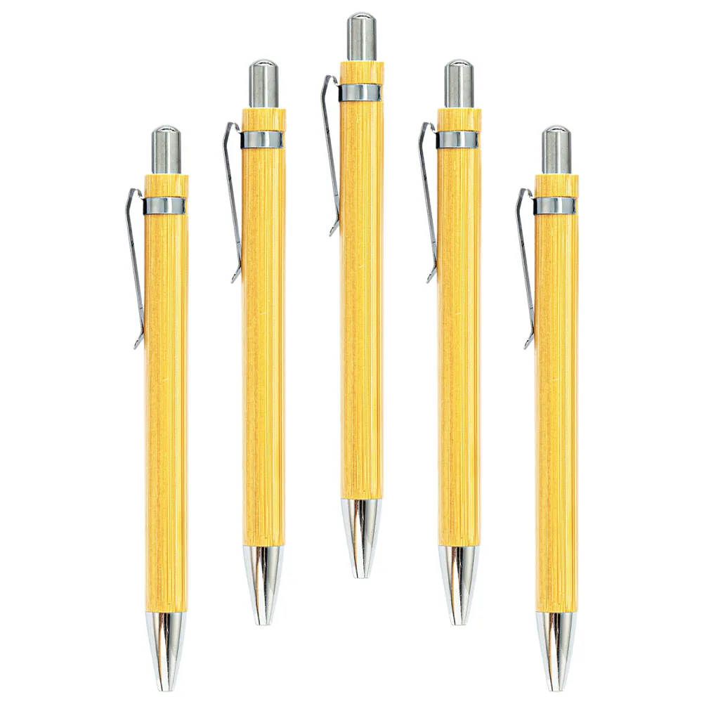 

5pcs Click Pens Fine Point Ballpoint Pens Smooth Writing Ergonomic Design Portable For Office Stationery Supply