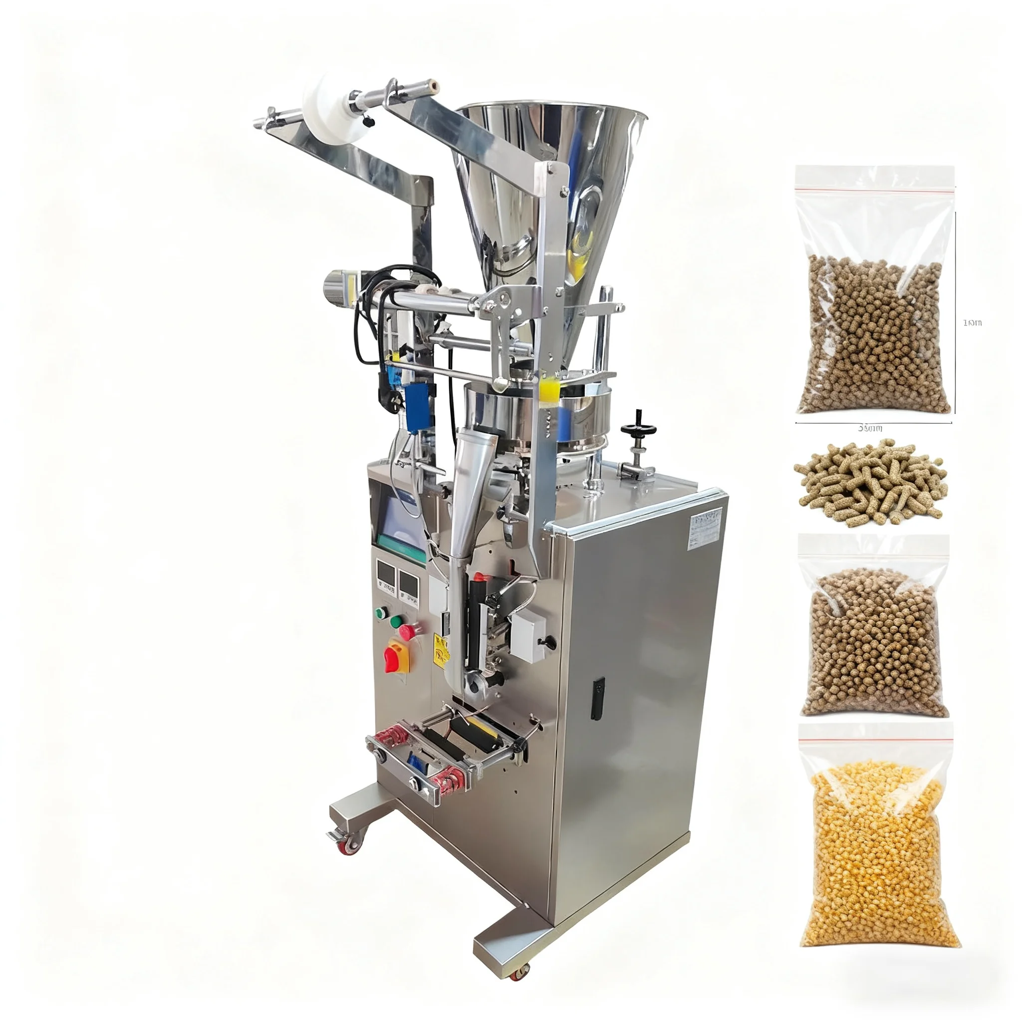 Máquina envasadora de bolsas ecológica de alta velocidad Vertical automática Elemotion 123Hot para polvo de gránulos de alimentos