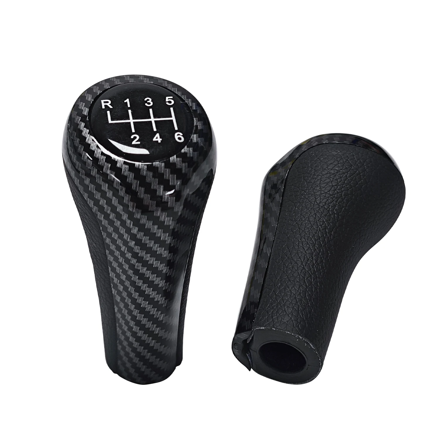 Car Gear Knob Shifter Handball Stick for BMW E30 E32 E34 E36 E38 E39 E46 E53 E60 E63 E83 E84 E90 M3 M4 M5 X5 Carbon Fiber Print